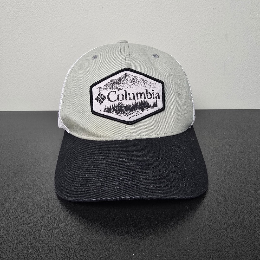 Columbia Hat Cap Mens‎ SnapBack Tan Spellout Logo Performance Fishing Outdoors